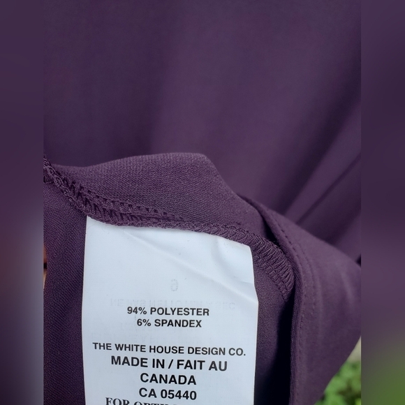 Sympli Go To Low Black Stretch purple women's Knit Tunic Top Size 6 - Picture 8 of 9